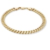 Thumbnail Image 1 of 14K Semi-Solid Gold Cuban Curb Chain Bracelet - 8.5"