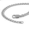Thumbnail Image 1 of 10K Semi-Solid White Gold Miami Curb Chain Bracelet - 7.5"