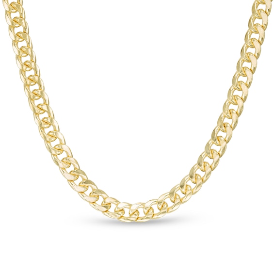 14K Semi-Solid Gold Cuban Chain - 24"