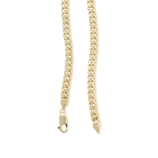 14K Semi-Solid Gold Cuban Chain - 24"