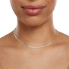 Thumbnail Image 2 of 14K Semi-Solid Gold Diamond-Cut Curb Two-Tone Chain - 16"