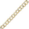 Thumbnail Image 1 of 14K Semi-Solid Gold Diamond-Cut Curb Two-Tone Chain - 20"