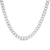 Thumbnail Image 0 of 10K Semi-Solid White Gold Diamond-Cut Curb Chain - 20"