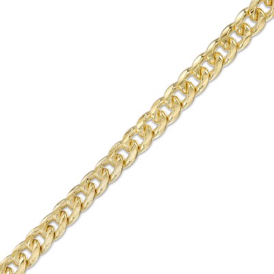 14K Semi-Solid Gold Miami Curb Chain