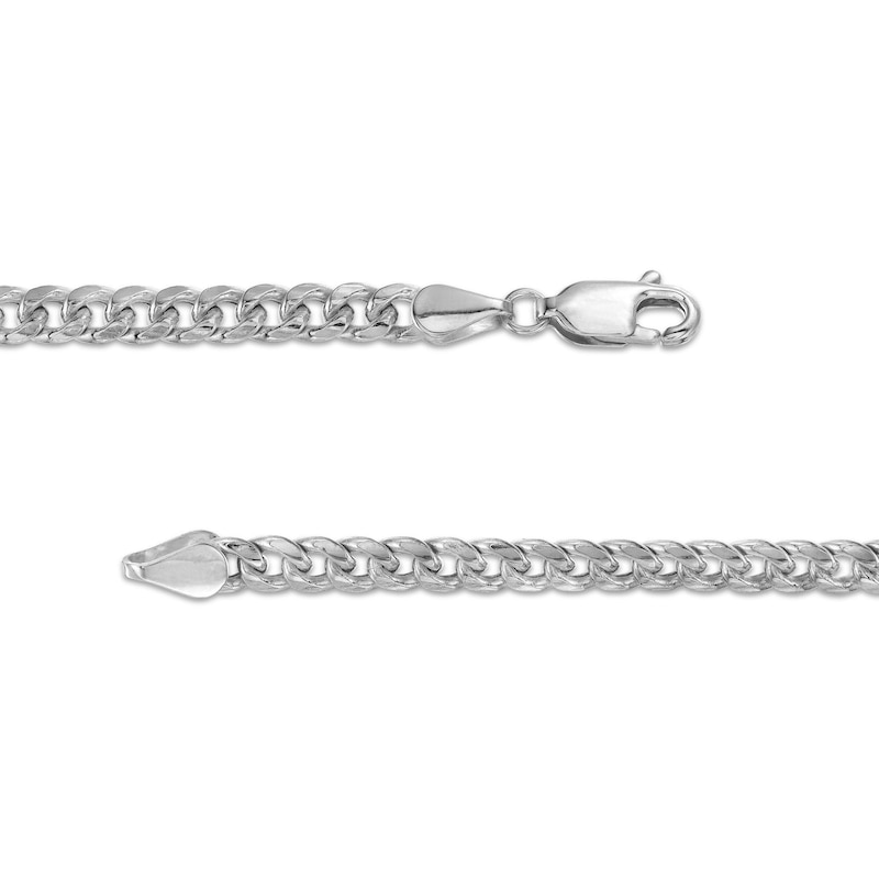 10K Semi-Solid White Gold Cuban Chain - 20"