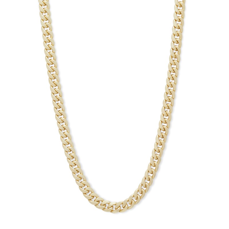 Main Image 1 of 14K Semi-Solid Gold Miami Curb Chain - 22"