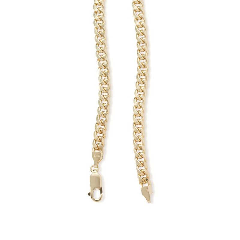 14K Semi-Solid Gold Miami Curb Chain - 22"