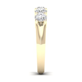 10K Solid Gold 1 CT. T.W. Lab-Grown Diamond Five Stone Ring