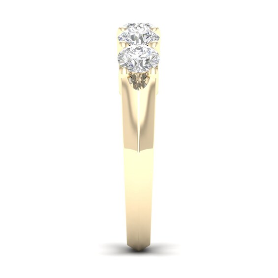 10K Solid Gold 1 CT. T.W. Lab-Grown Diamond Five Stone Ring