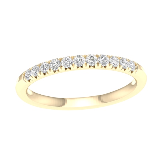 10K Solid Gold 1/ CT. T.W. Lab-Grown Diamond Anniversary Band