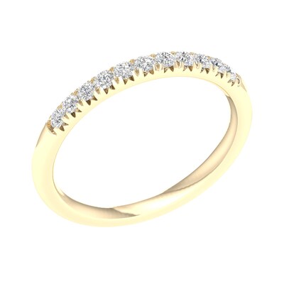10K Solid Gold 1/ CT. T.W. Lab-Grown Diamond Anniversary Band