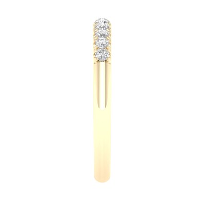 10K Solid Gold 1/ CT. T.W. Lab-Grown Diamond Anniversary Band