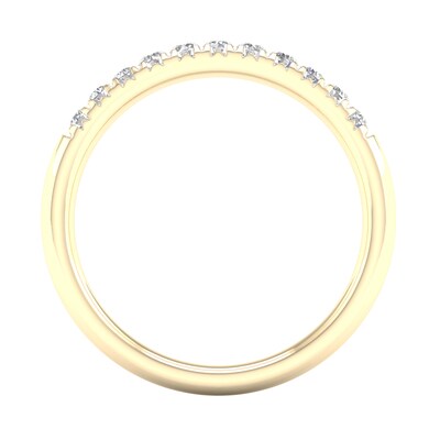10K Solid Gold 1/ CT. T.W. Lab-Grown Diamond Anniversary Band