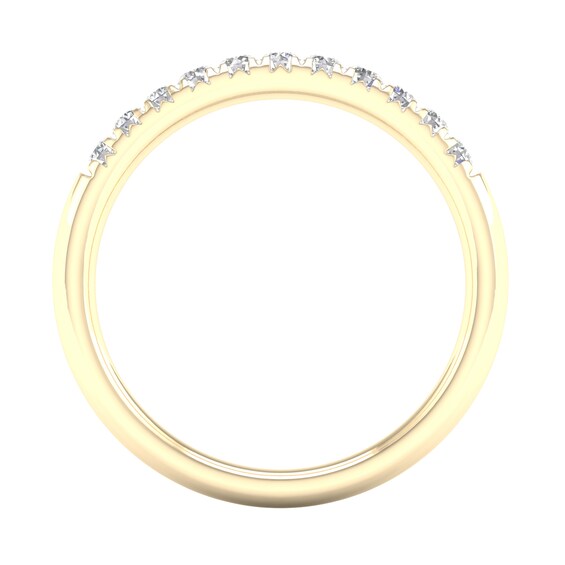 10K Solid Gold 1/ CT. T.W. Lab-Grown Diamond Anniversary Band