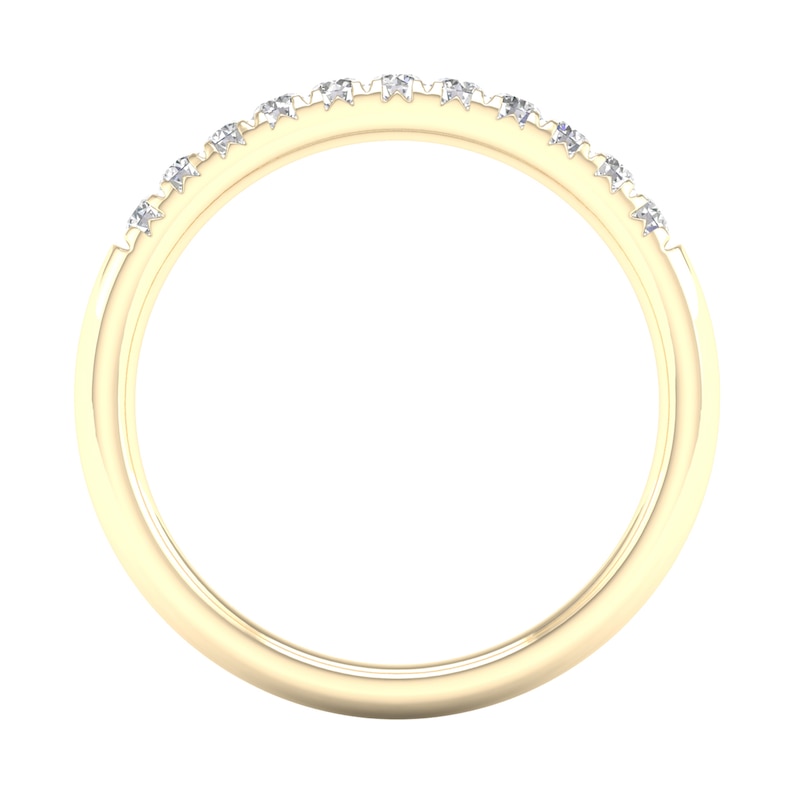 ​​​​​​​​​​​​​​​​​​​​​10K Solid Gold 1/4 CT. T.W. Lab-Created Diamond Anniversary Band