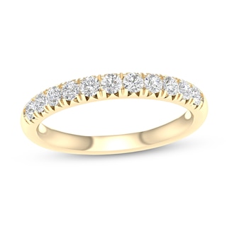 10K Solid Gold 1/ CT. T.W. Lab-Grown Diamond Anniversary Band