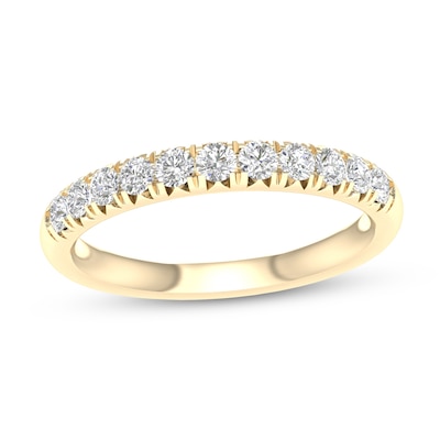 10K Solid Gold 1/ CT. T.W. Lab-Grown Diamond Anniversary Band
