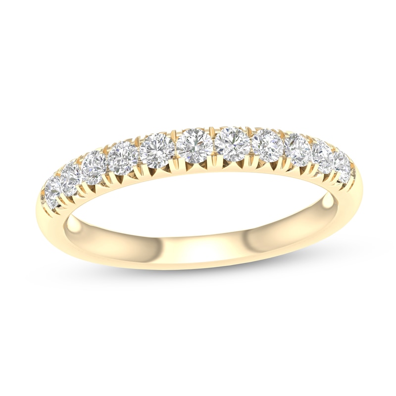 Main Image 1 of ​​​​​​​​​​​​​​​​​​​​​10K Solid Gold 1/2 CT. T.W. Lab-Grown Diamond Anniversary Band
