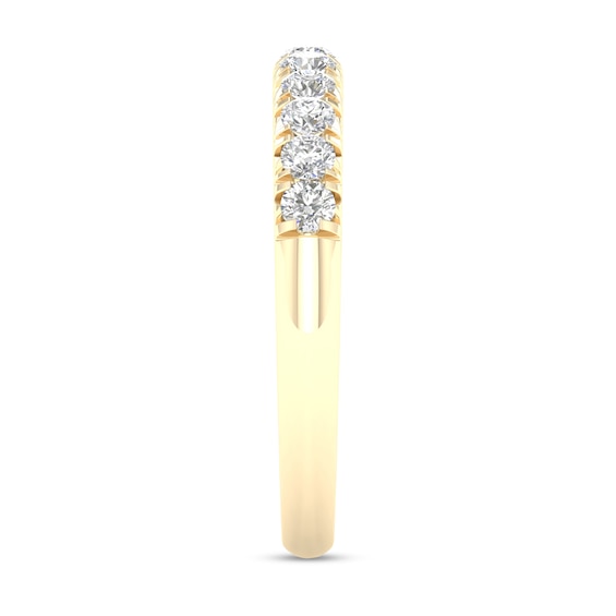 10K Solid Gold 1/ CT. T.W. Lab-Grown Diamond Anniversary Band