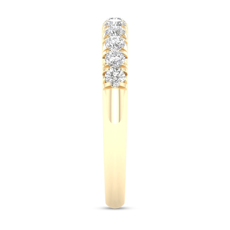 Main Image 3 of ​​​​​​​​​​​​​​​​​​​​​10K Solid Gold 1/2 CT. T.W. Lab-Grown Diamond Anniversary Band