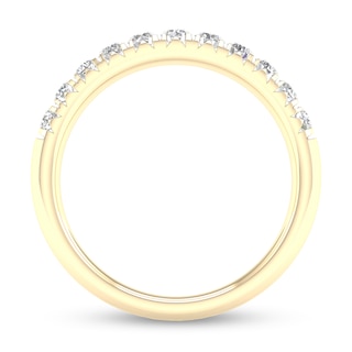 10K Solid Gold 1/ CT. T.W. Lab-Grown Diamond Anniversary Band
