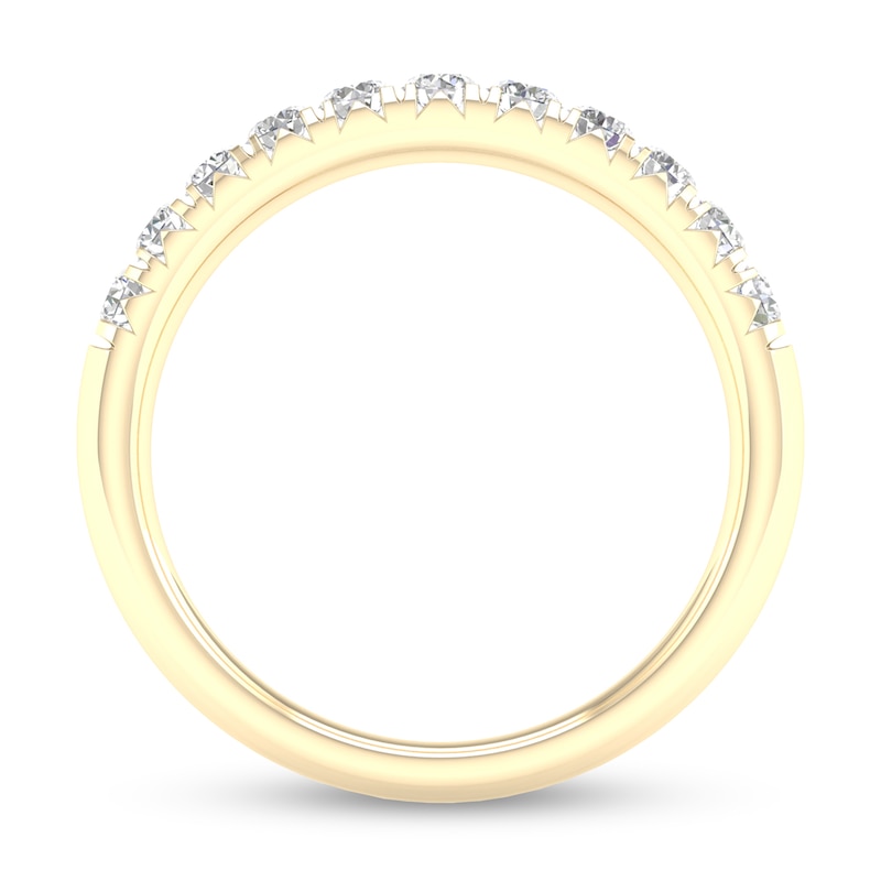 Main Image 4 of ​​​​​​​​​​​​​​​​​​​​​10K Solid Gold 1/2 CT. T.W. Lab-Grown Diamond Anniversary Band