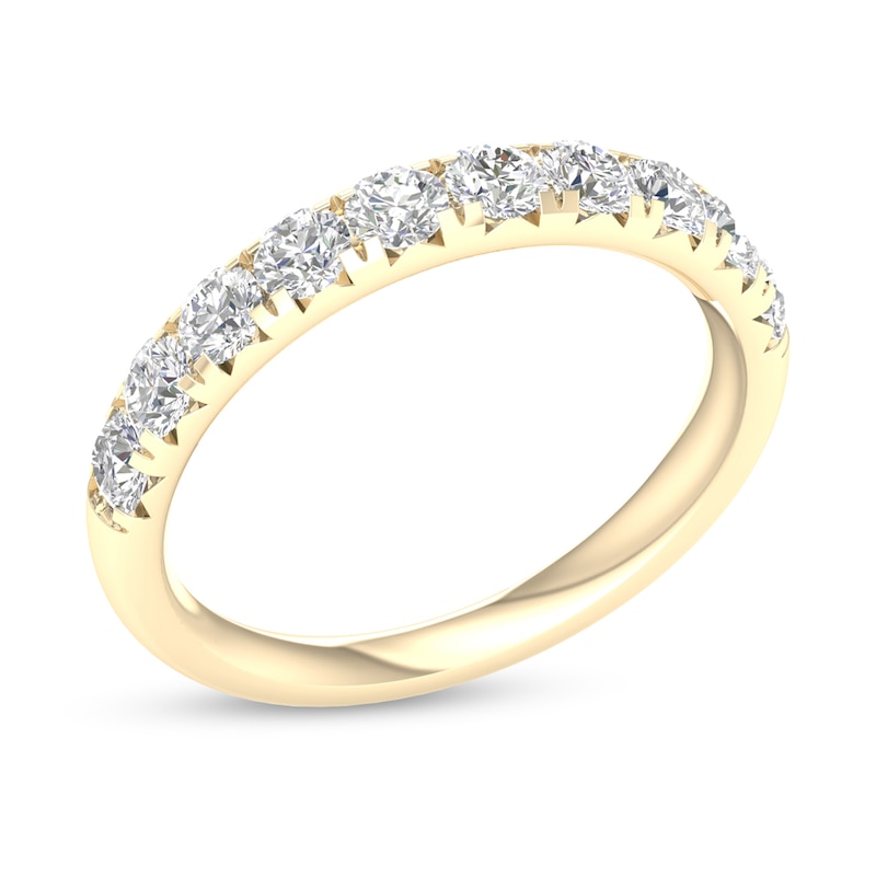 10K Solid Gold 1 CT. T.W. Lab-Created Diamond Anniversary Band