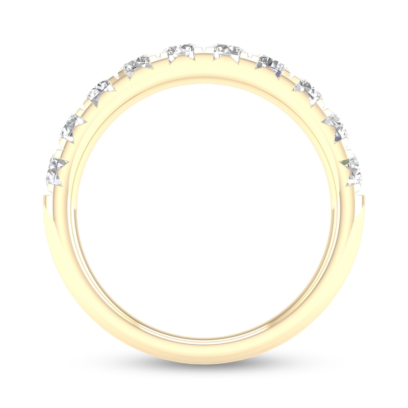 Main Image 4 of ​​​​​​​​​​​​​​​​​​​​​10K Solid Gold 1 CT. T.W. Lab-Grown Diamond Anniversary Band
