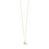 Thumbnail Image 0 of 10K Semi-Solid Gold CZ Champagne Halo Necklace