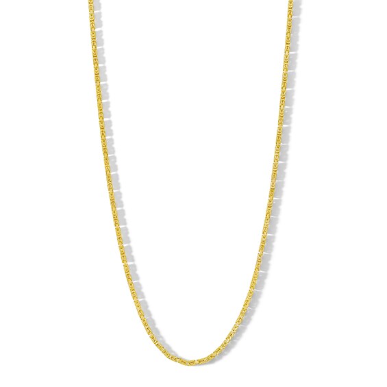 ​​​​​​​10K Hollow Gold Byzantine Chain - 20"