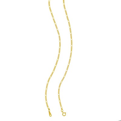 ​​​​​​​10K Hollow Gold Figaro Chain - 20"