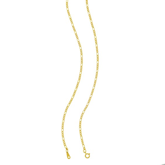 ​​​​​​​10K Hollow Gold Figaro Chain - 20"
