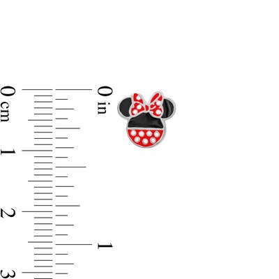 Child's Sterling Silver Enamel ©Disney Minnie Mouse Studs