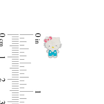 Child's Sterling Silver Enamel Hello Kitty® Studs