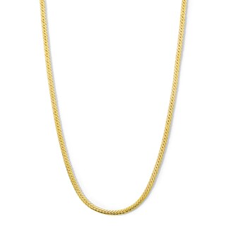 ​​​​​​​10K Hollow Gold Tight Curb Chain - 20"