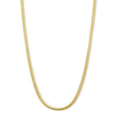 ​​​​​​​10K Hollow Gold Tight Curb Chain - 20"