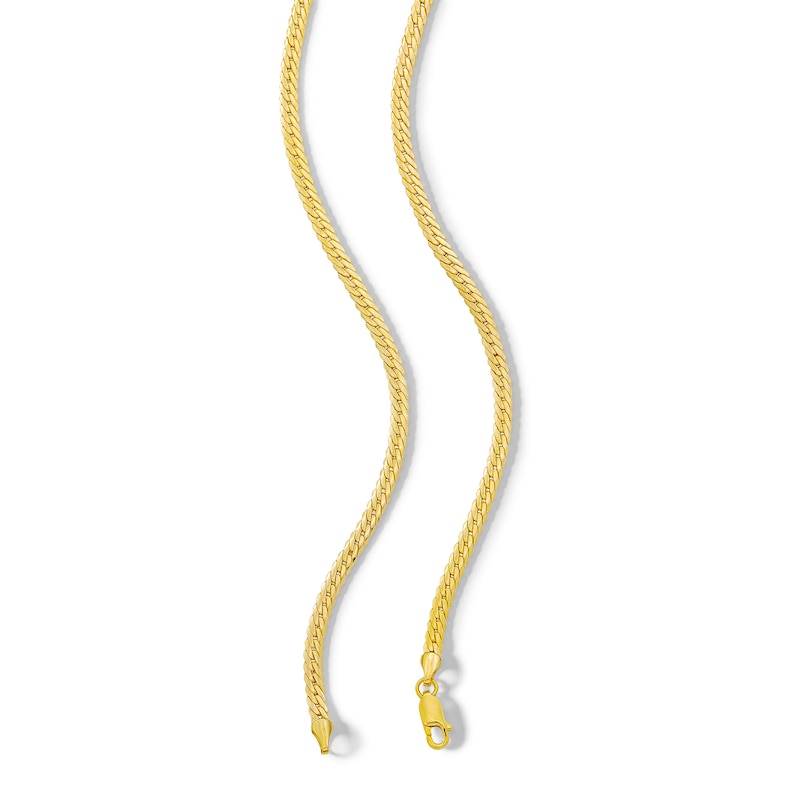 Main Image 3 of ​​​​​​​10K Hollow Gold Tight Curb Chain - 20"