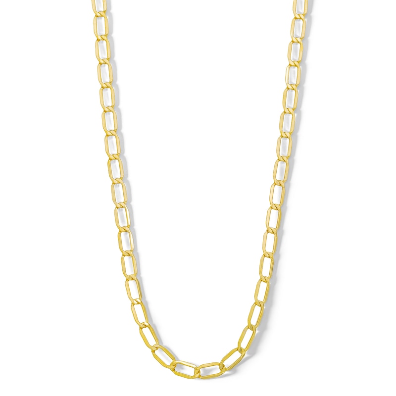 10K Hollow Gold Woven Link Chain - 22"