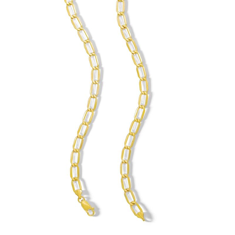 Main Image 3 of ​​​​​​​10K Hollow Gold Woven Link Chain - 22"