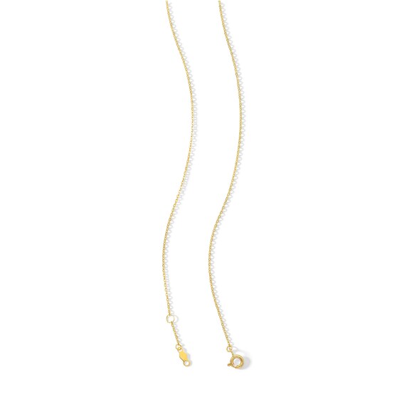 10K Solid Gold CZ Three Hearts Pendant - 17" + 1"