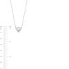 Thumbnail Image 3 of Sterling Silver Puffy Heart Pendant Necklace - 18"