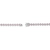 Thumbnail Image 3 of ​​​​​​​Sterling Silver Pink CZ Heart Bracelet - 7.5&quot;