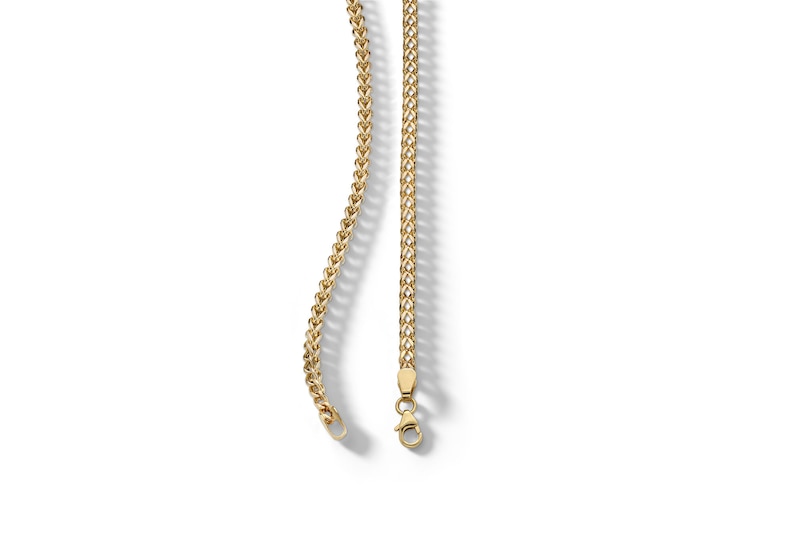 Main Image 3 of 10K Hollow Gold Diamond-Cut Franco Chain Made in Italy - 22"