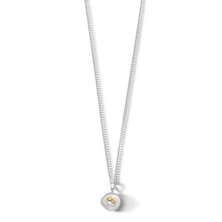 Child's 10K Gold Plated CZ Double Heart Locket