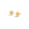 Thumbnail Image 1 of Child's 10K Solid Gold Daisy Two-Tone Studs