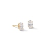 Thumbnail Image 0 of 10K Solid Gold CZ Oval Studs