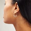 Thumbnail Image 2 of 10K Hollow Gold Mom Heart Two-Tone Hoops