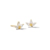 Thumbnail Image 0 of 10K Solid Gold CZ Triple Pear Studs