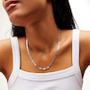 Thumbnail Image 2 of Sterling Silver Diamond-Cut Mirror Valentino Chain Made in Italy - 20"