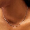 Child's Sterling Silver Figaro Chain Made in Italy - 15"
